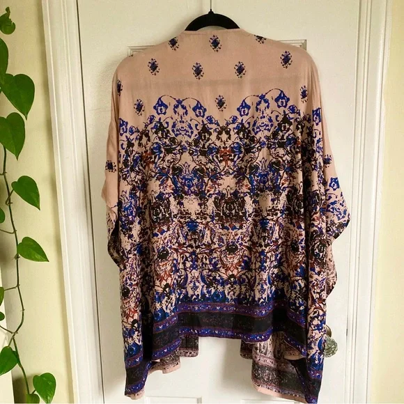 Anthropologie Beautiful Stories Beaded Astor Women’s Kimono, Open Cardi Boho - Picture 5 of 9